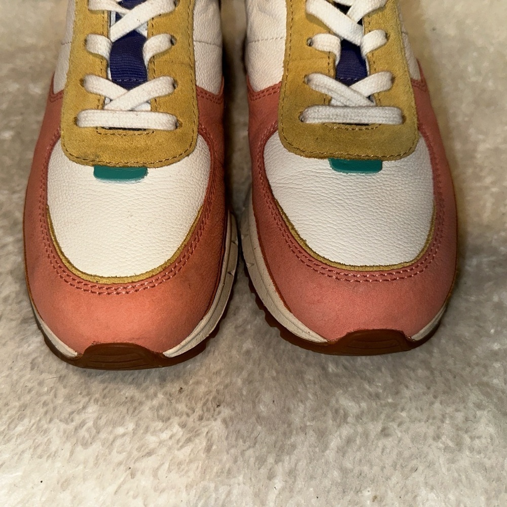 Madewell Kickoff Trainer Sneakers in Colorblock Leather Size 7 - Picture 8 of 12